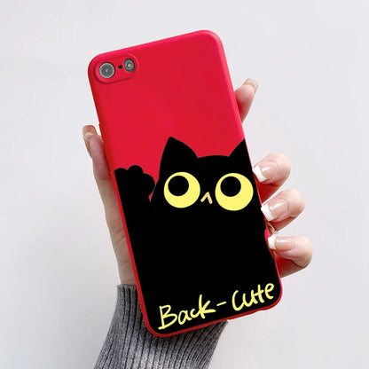 Para iPhone 5 5S Funda lindo oso dibujos animados Rana pintado Funda suave para iPhone SE 2016 2020 2022 SE2 Funda de teléfono de silicona Coque Funda