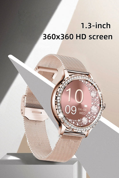 NX19 Fashion Smart Watch for Women Bluetooth Call Smart Sports Bracelet IP68 Diamond Waterproof Watch