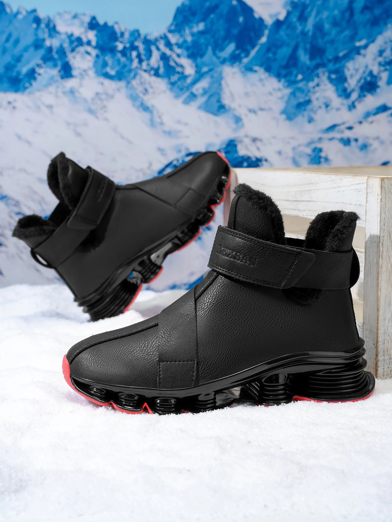 Women's and Men's Boots, New Winter Sneakers, Warm Women's and Men's Shoes, Waterproof Non-slip Plush Trainers, Women's and Men's Tennis Shoes, Boots, Women's and Men's Winter Trainers