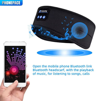 HOMEFISH BT auriculares deportivos diadema para dormir auriculares inalámbricos elásticos música máscara de ojos auriculares inalámbricos con Bluetooth diadema