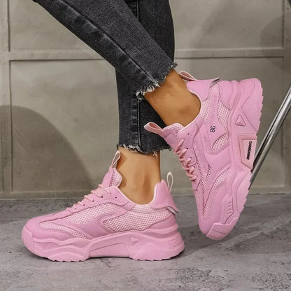 Zapatos De plataforma De verano para Mujer, Zapatos deportivos informales, versátiles, De fondo suave, transpirables, para correr, Zapatos De Mujer