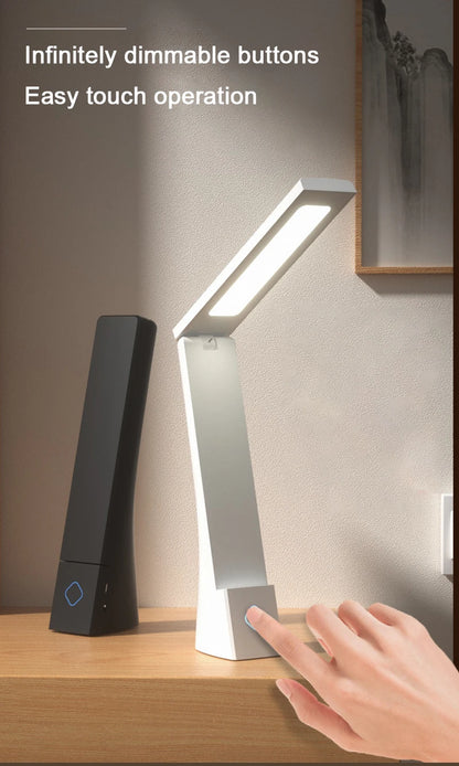 Lámpara de escritorio Led, luces de mesa plegables con carga y taponamiento, protección ocular, lámpara de escritorio de aprendizaje, accesorio de iluminación para dormitorio y mesita de noche