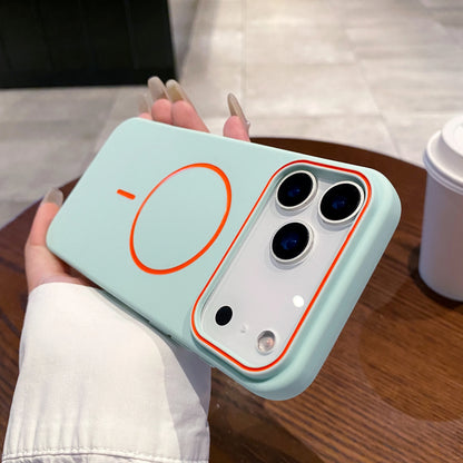Funda de teléfono magnética ultrafina Simple para iPhone 11, 12, 13, 14, 15, 16 17 Pro Max 17 Air, funda de teléfono mate suave con carga inalámbrica