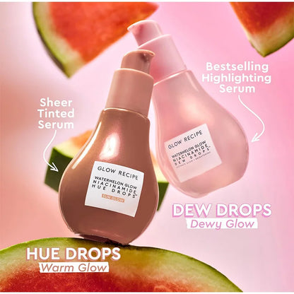 40ML sandía niacinamida brillo esencia bombilla diseño con ácido hialurónico vitamina E maquillaje facial hidratante ligero