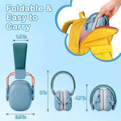 Orejeras protectoras para los oídos para niños, protección auditiva de 27dB, auriculares insonorizados, reducción de seguridad, cancelación de ruido