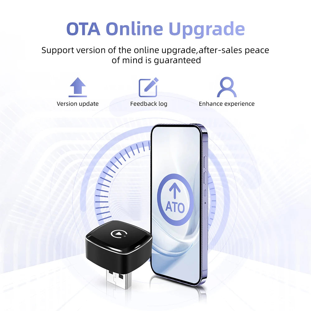 Nuevo adaptador 2 en 1 Mini CarPlay Box con cable a CarPlay inalámbrico Android Auto Smart Box Bluetooth conectar Plug & Play para 98% de coches