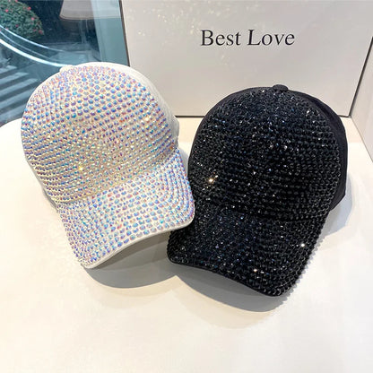 CNTANG gorra de béisbol de verano para mujer, gorras con diamantes de imitación para primavera y otoño, gorras de hip hop con personalidad a la moda para mujer, Snapback