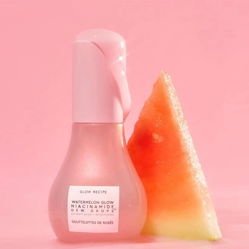 40ML sandía niacinamida brillo esencia bombilla diseño con ácido hialurónico vitamina E maquillaje facial hidratante ligero