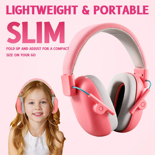 Orejeras protectoras para los oídos para niños, protección auditiva de 27dB, auriculares insonorizados, reducción de seguridad, cancelación de ruido
