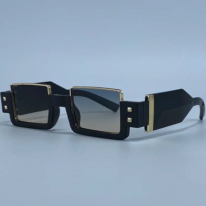 Gafas de sol cuadradas Punk Y2K 2026 marca de lujo, gafas de sol Retro Steampunk para mujer, gafas de sol para exterior UV400