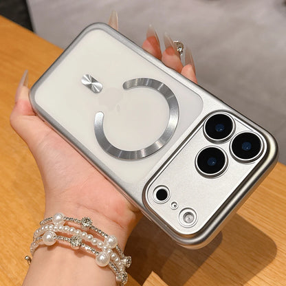 Funda magnética translúcida mate de lujo para iPhone 17 Pro Max 17Pro 17 Air, fundas protectora para cámara de carga inalámbrica Magsafe, funda para iphone 17 pro max