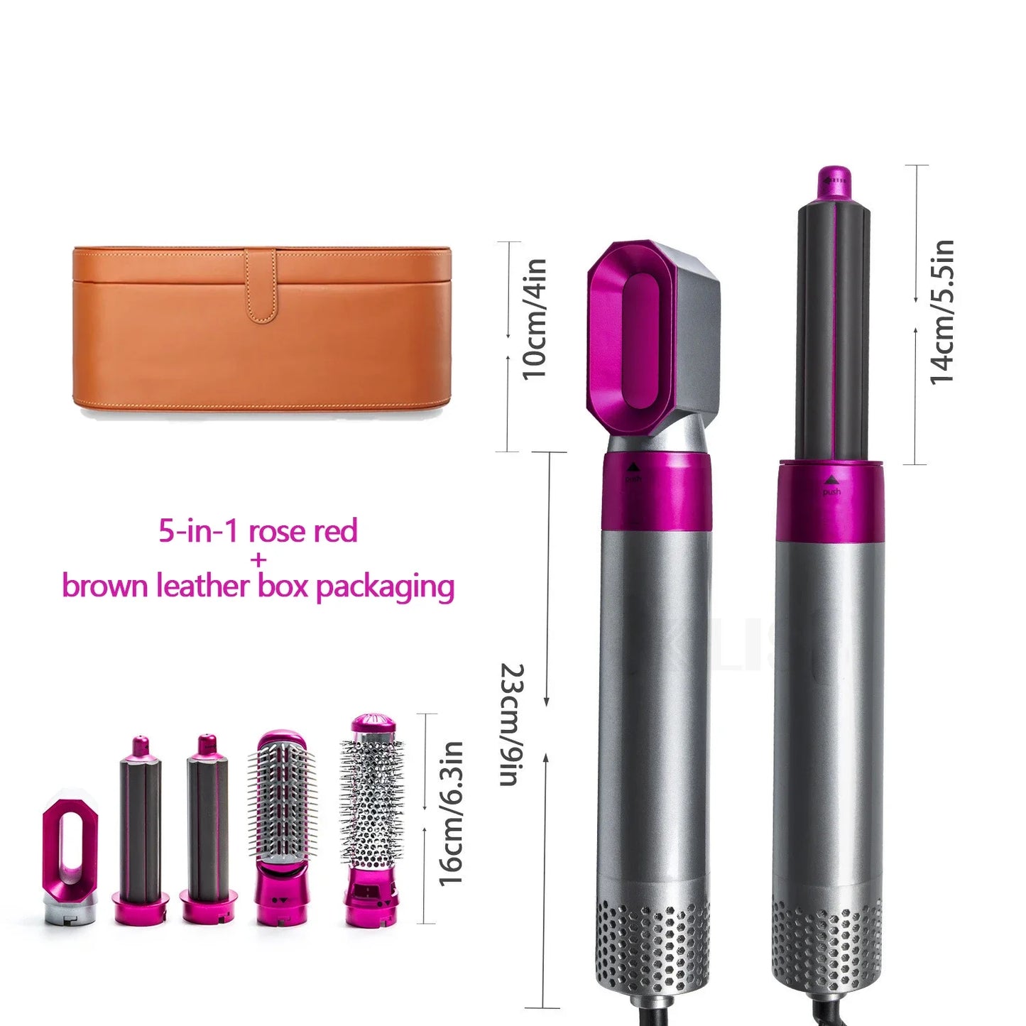 Secador de pelo profesional 5 en 1, peine de aire caliente, rizador para Dyson Airwrap, herramienta de estilismo, alisador de pelo, herramienta de peluquería