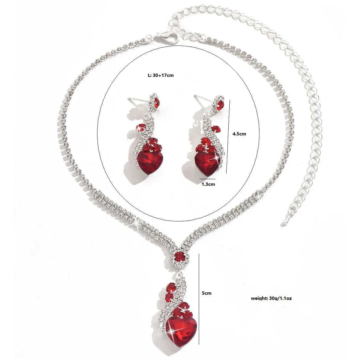Conjunto de joyería Vintage elegante para mujer, collar con diamantes de imitación brillantes, gargantilla de cristal brillante, pendientes de boda para fiesta, 3 uds.