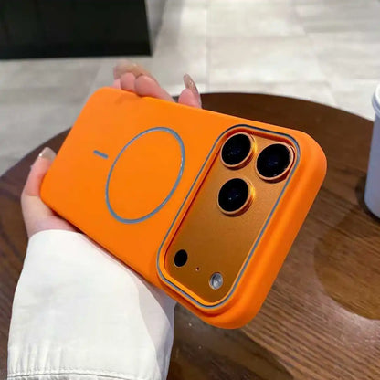 Funda de teléfono magnética ultrafina Simple para iPhone 11, 12, 13, 14, 15, 16 17 Pro Max 17 Air, funda de teléfono mate suave con carga inalámbrica