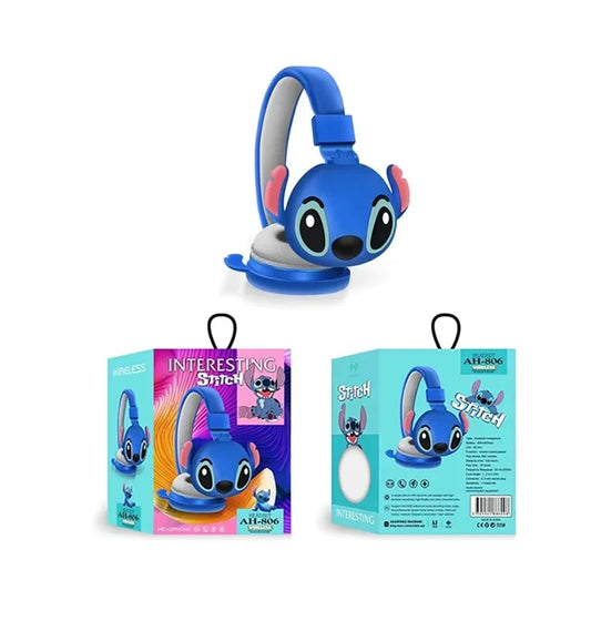 Nuevos Auriculares Inalámbricos Bluetooth AH-806 con Sonido Estéreo HIFI, Plegables, con Micrófono, Regalo para Niños, Diseño de Anime y Dibujos Animados