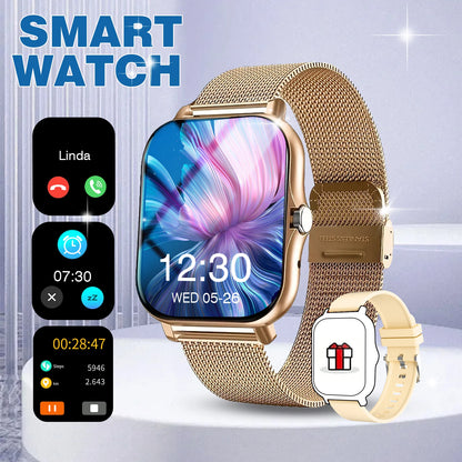 Reloj inteligente Reloj inteligente deportivo multifuncional, llamadas inalámbricas, esferas de reloj personalizadas, control de música