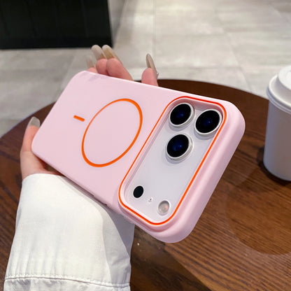 Funda de teléfono magnética ultrafina Simple para iPhone 11, 12, 13, 14, 15, 16 17 Pro Max 17 Air, funda de teléfono mate suave con carga inalámbrica