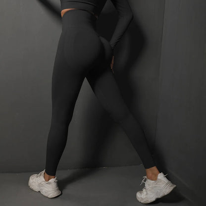 Women's High Waist Yoga Leggings Seamless Scrunch Butt Sport Tights for Fitness, Running, Hip Lift, Yoga Pants, High-Stretch Gym Leggings