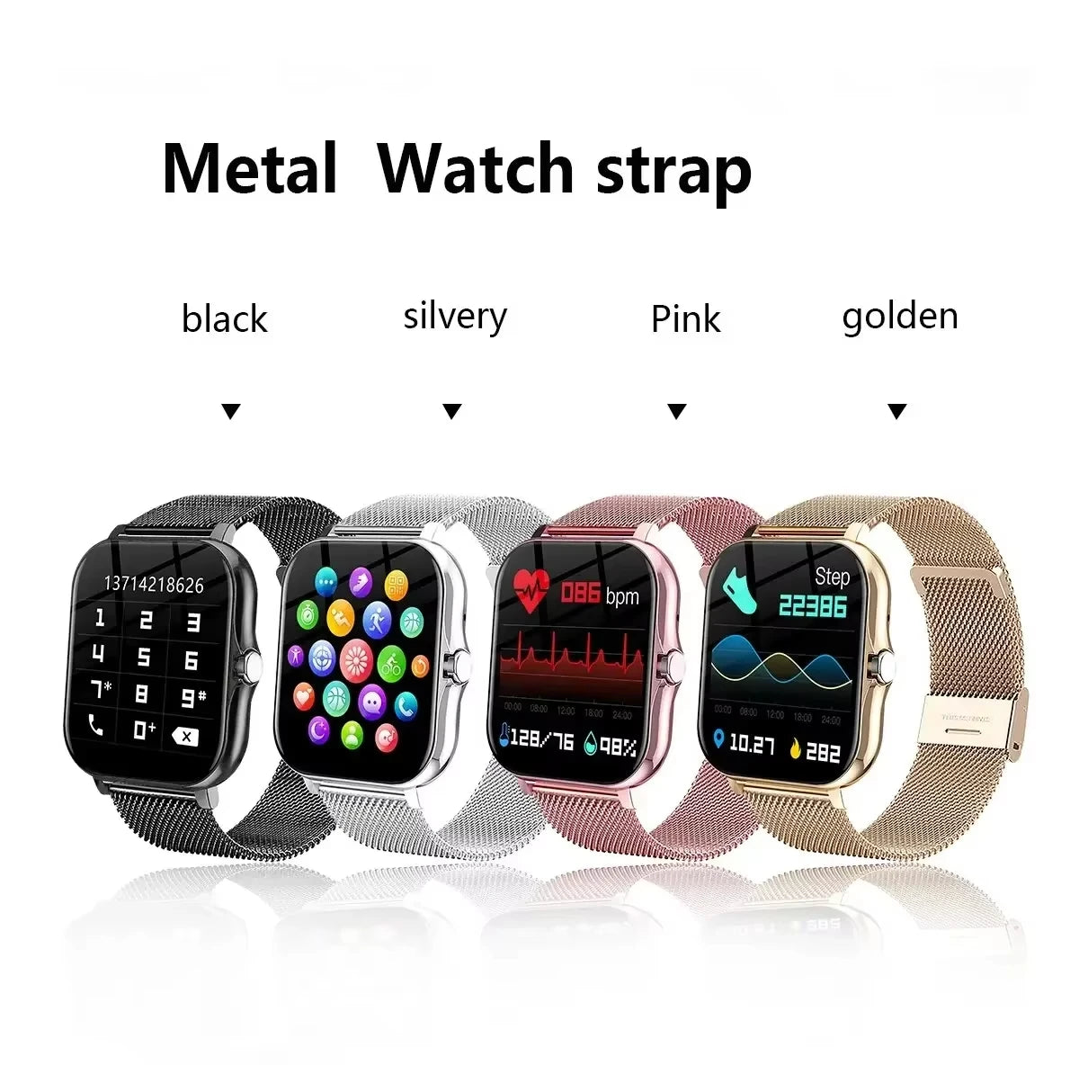 Reloj Inteligente VIVO para Android y iPhone, Pantalla HD de 2.01 Pulgadas, Responde y Realiza Llamadas, Vista Previa de Mensajes, Modos Deportivos, Esfera Personalizable, Pronóstico del Tiempo
