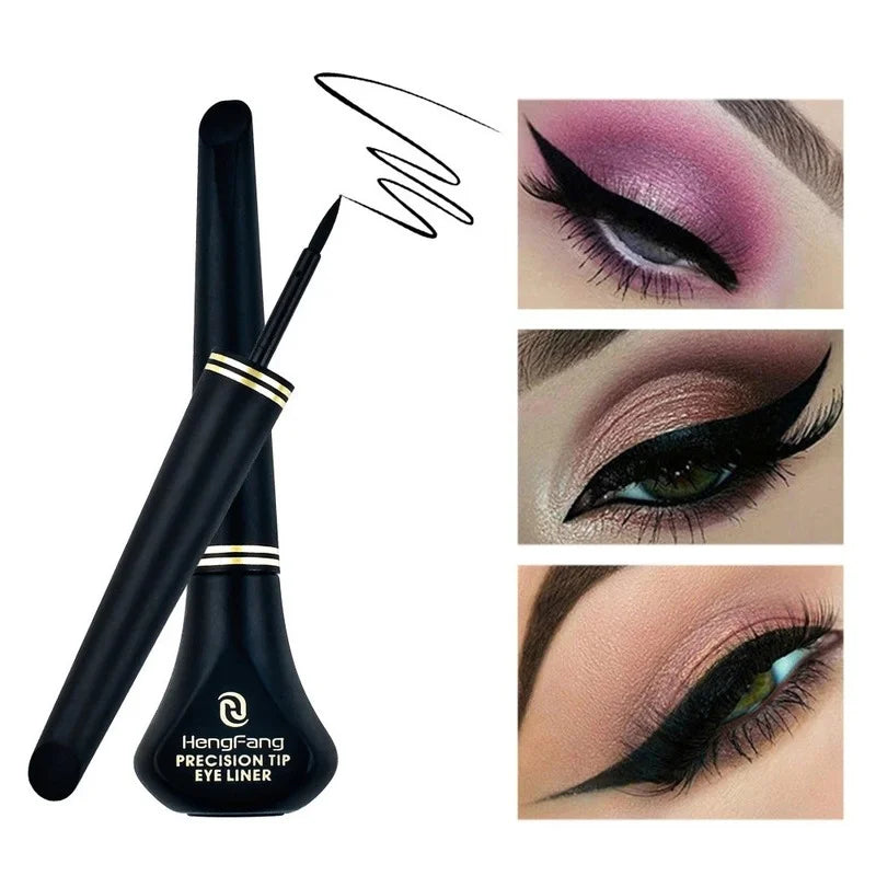 Delineador de ojos resistente al agua, líquido, cabeza dura, secado rápido, resistente al sudor, no florece, lápiz delineador de ojos de larga duración, cosméticos Maquiagem