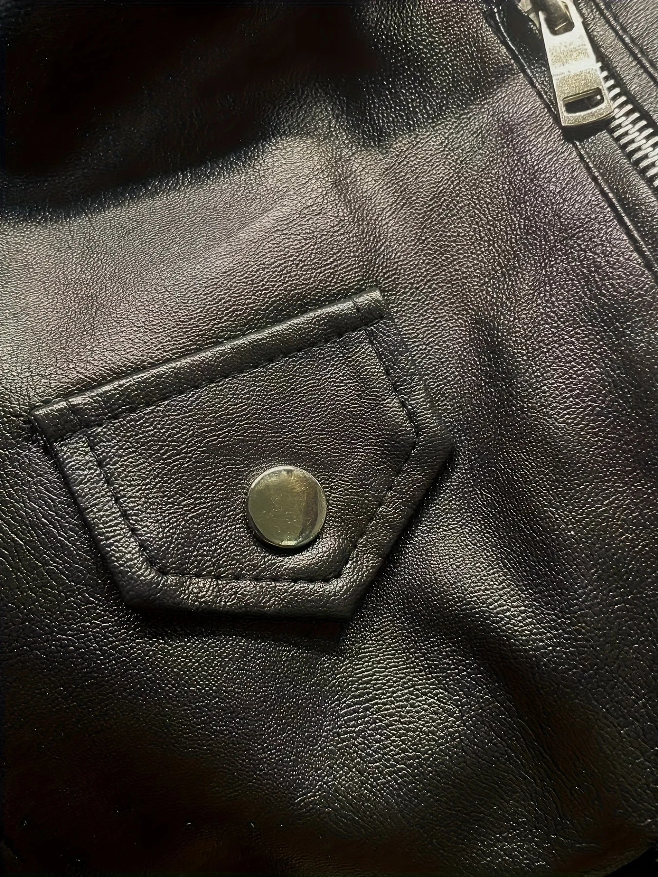 Chaqueta ajustada de cuero de motocicleta Pu Retro americana corta para mujer de primavera y otoño
