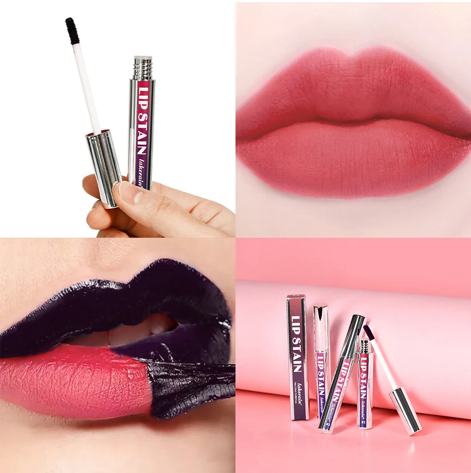 Long-lasting Waterproof Pink Lip Tint, Transfer-Proof Non-Stick Cup, Natural Lip Stain, Women's Cosmetics