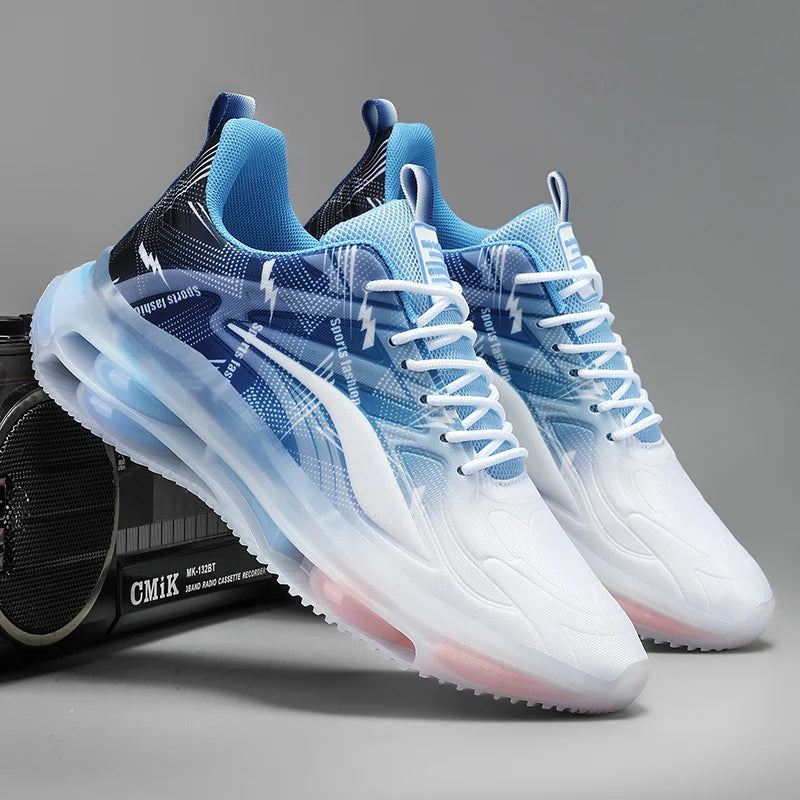 Zapatillas de baloncesto de moda para mujer y hombre, con amortiguación de aire, cómodas y antideslizantes, transpirables y que absorben los golpes, adecuadas para actividades al aire libre.