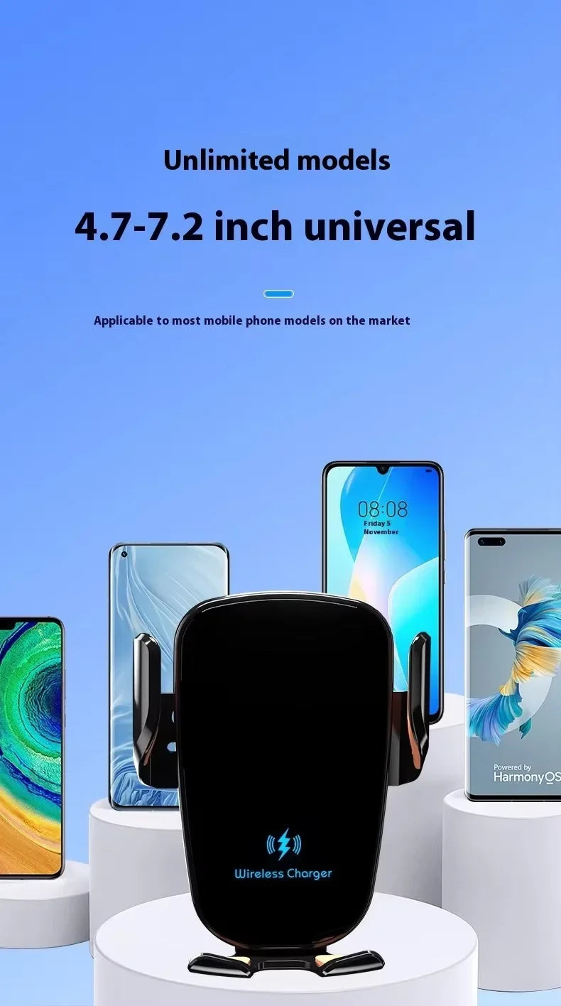 UYUXIO cargador de coche inalámbrico salida de aire soporte de teléfono de carga rápida en el coche para iPhone 16 Pro Max 15 14 12 13 teléfonos Samsung Android