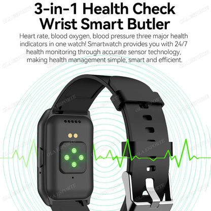 Para mujeres hombres reloj inteligente pantalla AMOLED salud monitoreo del ritmo cardíaco Bluetooth llamada IP68 impermeable deporte al aire libre pulsera inteligente