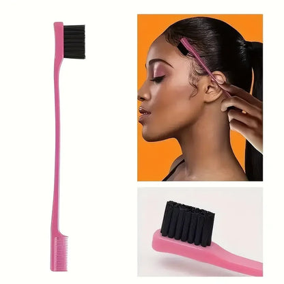 6 unids/set de cepillos para el cabello, botella con pulverizador para peluquería, bucle para trenzado de cabello, peine de cola de rata, cepillo para el cabello con Control de bordes Brsuh