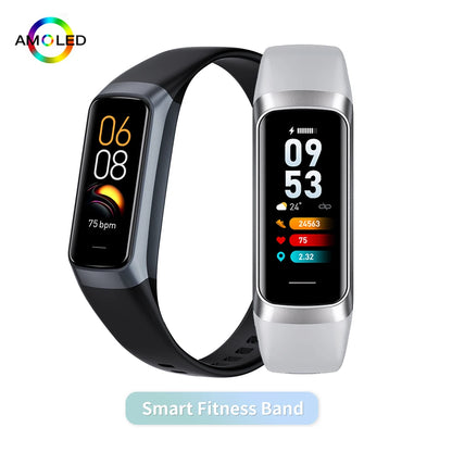 Reloj inteligente AMOLED con Monitor de temperatura corporal, reloj deportivo resistente al agua hasta 3ATM, correa de reloj inteligente para hombres y mujeres IOS Android