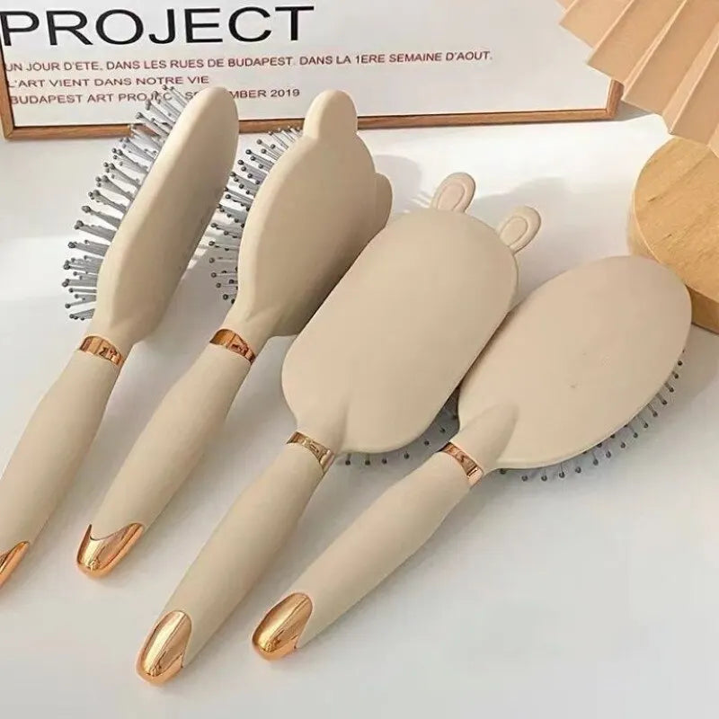 Peine bonito antiestático para escape, peine con cojín de aire para el hogar, para mujer, pelo largo, rizador, bolsa de aire esponjosa, peine para masaje de cabeza