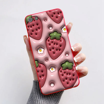 Para iPhone 5 5S Funda lindo oso dibujos animados Rana pintado Funda suave para iPhone SE 2016 2020 2022 SE2 Funda de teléfono de silicona Coque Funda