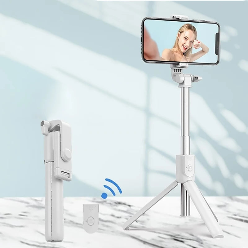 H1 Wireless Bluetooth Selfie Stick Tripod Monopod Phone Holder for Outdoor Travel 3 in 1