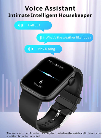 Reloj inteligente LIGE para Mujer, pantalla completamente táctil, llamada Bluetooth, relojes impermeables, rastreador deportivo de Fitness, Reloj inteligente para Mujer