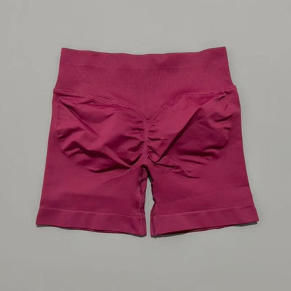 Shorts Deportivos HISTELLO Impacts de 4.5" para Mujer, Shorts de Ciclismo de Cintura Baja, Shorts de Gimnasio, Leggings de Yoga sin Costuras con Efecto Push-Up