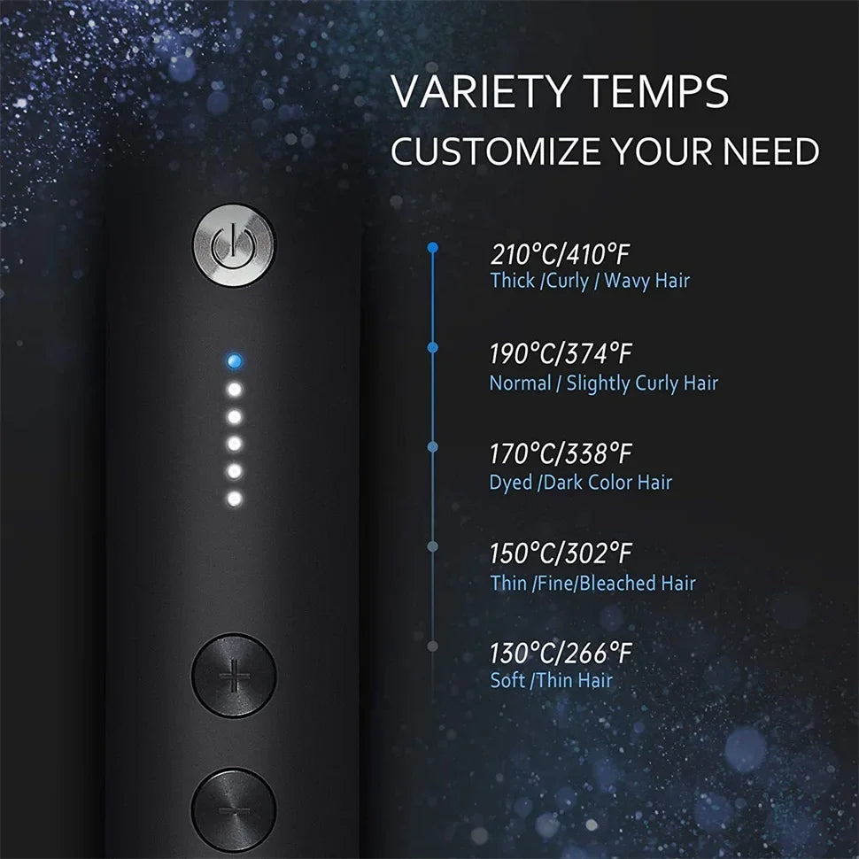 Plancha de pelo multifuncional para el cuidado Personal, alisador de pelo profesional de calentamiento rápido, peine caliente eléctrico