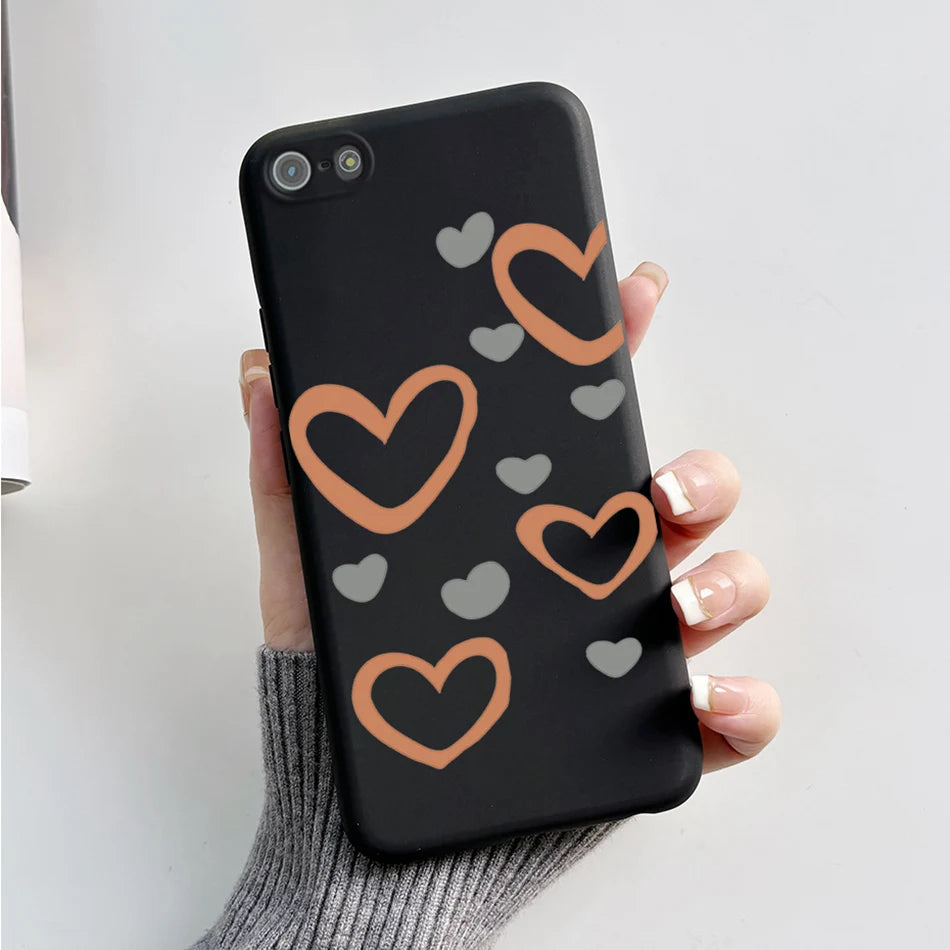 Para iPhone 5 5S Funda lindo oso dibujos animados Rana pintado Funda suave para iPhone SE 2016 2020 2022 SE2 Funda de teléfono de silicona Coque Funda
