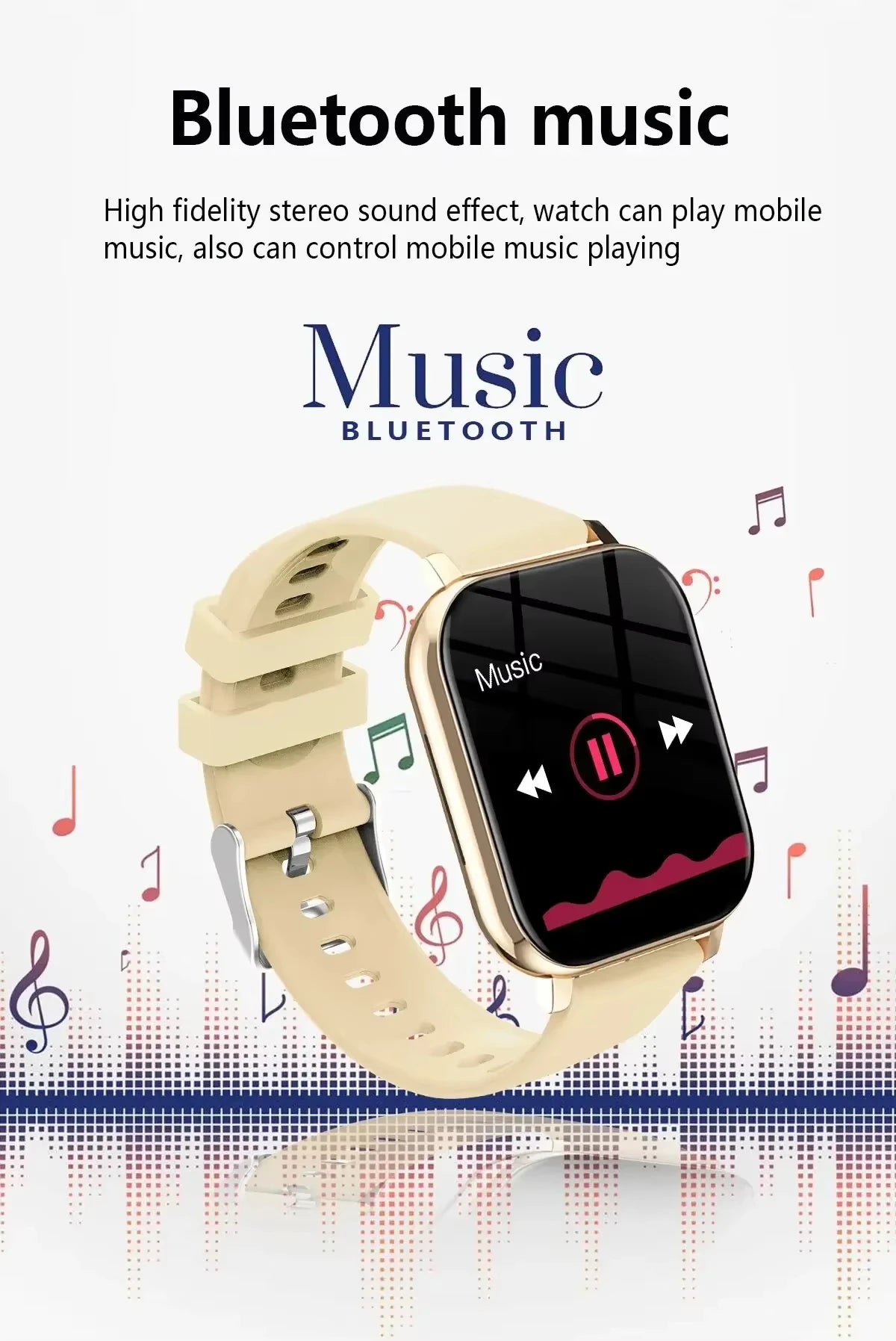 Reloj Inteligente VIVO para Android y iPhone, Pantalla HD de 2.01 Pulgadas, Responde y Realiza Llamadas, Vista Previa de Mensajes, Modos Deportivos, Esfera Personalizable, Pronóstico del Tiempo