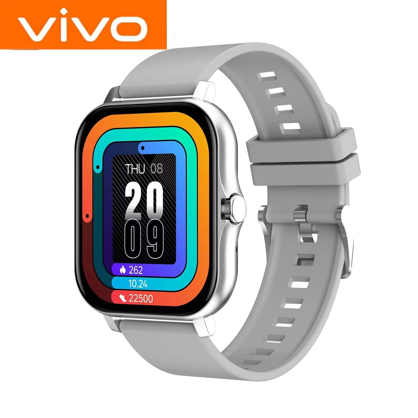 Reloj Inteligente VIVO para Android y iPhone, Pantalla HD de 2.01 Pulgadas, Responde y Realiza Llamadas, Vista Previa de Mensajes, Modos Deportivos, Esfera Personalizable, Pronóstico del Tiempo