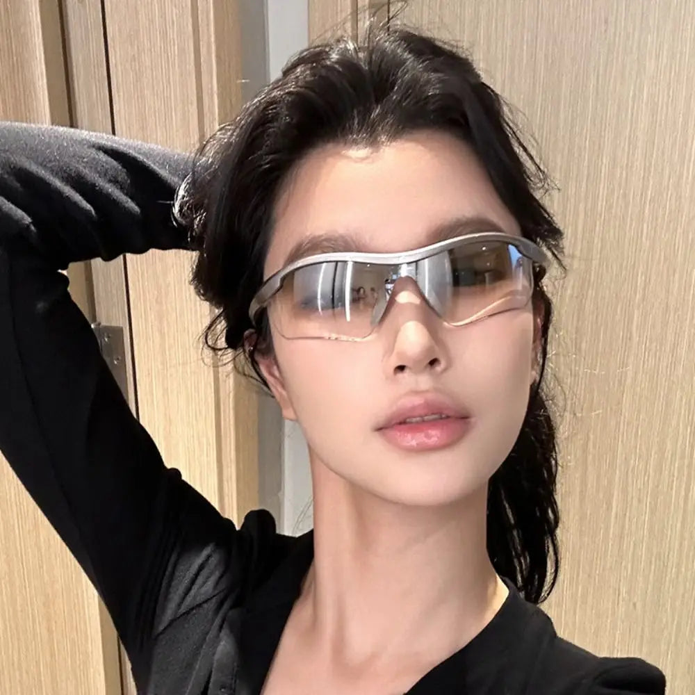 Gafas de deportivas para hombre y mujer, lentes de Ciclismo de una pieza, a prueba de viento, a la moda