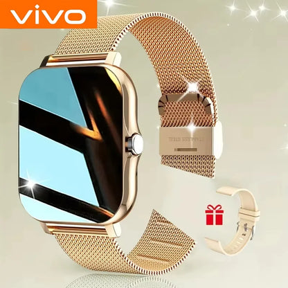 Reloj Inteligente VIVO para Android y iPhone, Pantalla HD de 2.01 Pulgadas, Responde y Realiza Llamadas, Vista Previa de Mensajes, Modos Deportivos, Esfera Personalizable, Pronóstico del Tiempo