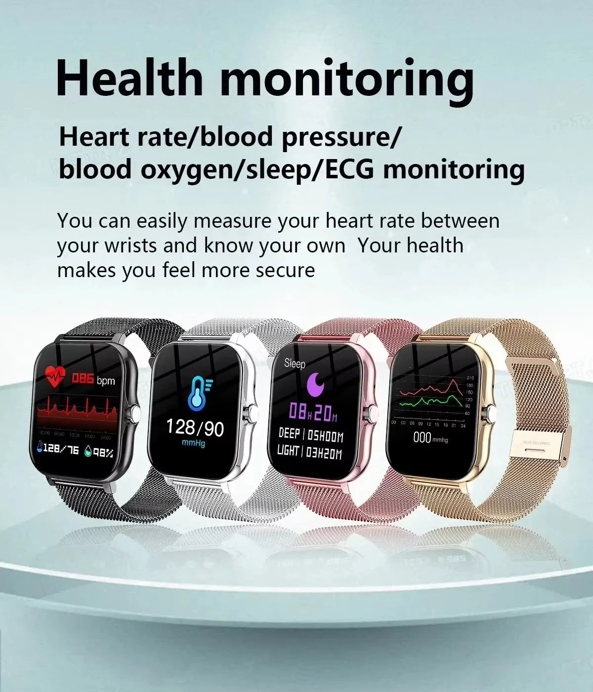 Reloj Inteligente VIVO para Android y iPhone, Pantalla HD de 2.01 Pulgadas, Responde y Realiza Llamadas, Vista Previa de Mensajes, Modos Deportivos, Esfera Personalizable, Pronóstico del Tiempo