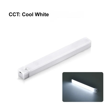 Tira de luces LED con Sensor de movimiento, luz nocturna con Sensor inalámbrico, Detector recargable por USB, lámpara de pared, armario de cocina y almacenamiento