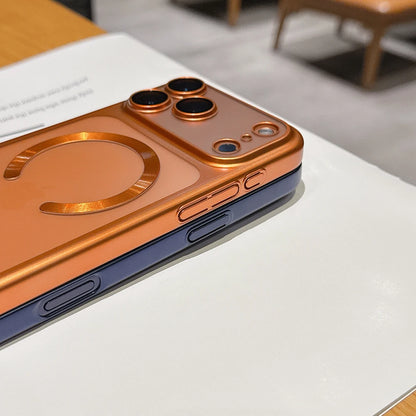 Funda magnética translúcida mate de lujo para iPhone 17 Pro Max 17Pro 17 Air, fundas protectora para cámara de carga inalámbrica Magsafe, funda para iphone 17 pro max