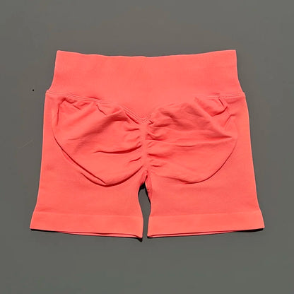Shorts Deportivos HISTELLO Impacts de 4.5" para Mujer, Shorts de Ciclismo de Cintura Baja, Shorts de Gimnasio, Leggings de Yoga sin Costuras con Efecto Push-Up