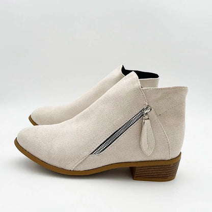 Women's Ankle Boots 2026, Fall Suede Chelsea Boots, Fashion Platform Boots for Women, Side Zipper Heel Ankle Boots, Women's Boots