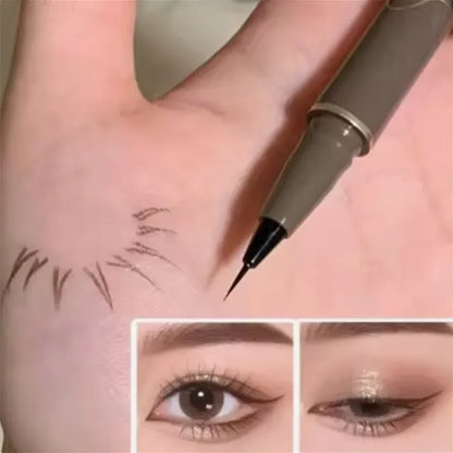 Regalos navideños para niñas, lápiz delineador de ojos suave y muy fino, lápiz delineador de ojos resistente al agua de secado rápido de larga duración, adecuado para principiantes