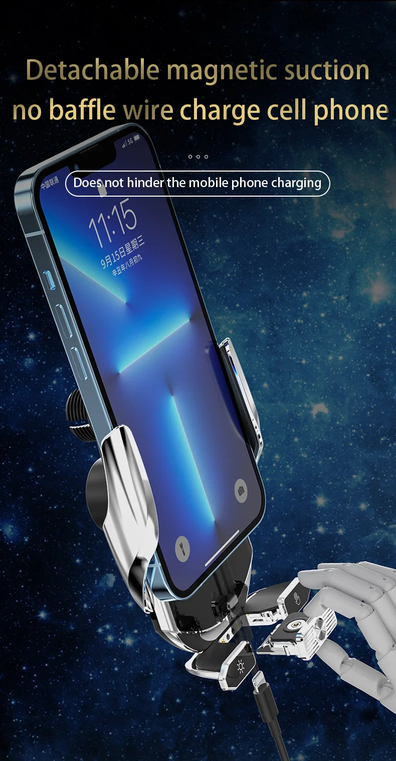 Soporte de teléfono para coche, cargador inalámbrico para iPhone 10, 12, 13, 14, 15 Pro Max, ventosa para parabrisas, salpicadero, ventilación de aire, estación de carga rápida