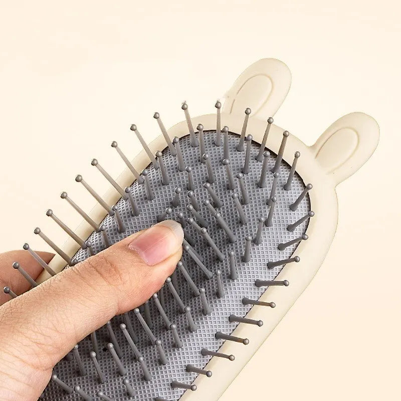 Peine bonito antiestático para escape, peine con cojín de aire para el hogar, para mujer, pelo largo, rizador, bolsa de aire esponjosa, peine para masaje de cabeza
